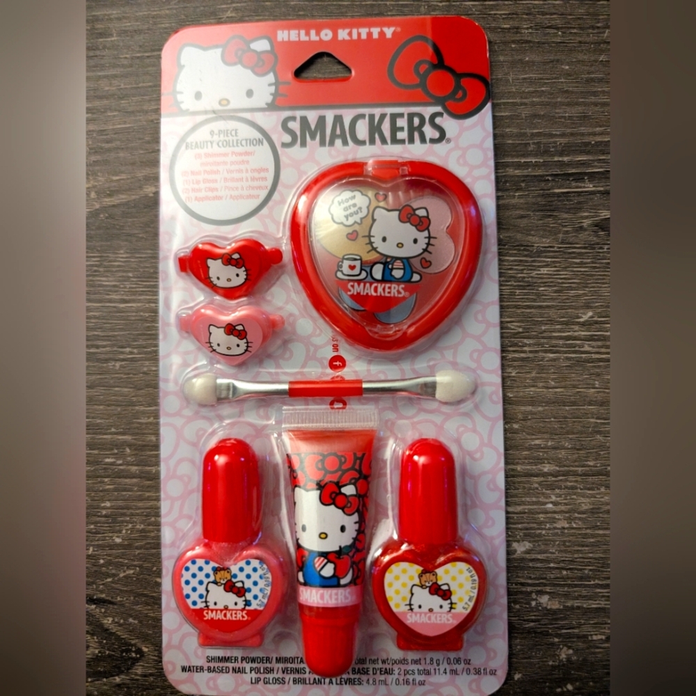 Hello Kitty Smackers 9 Piece Beauty Collection New In Package
